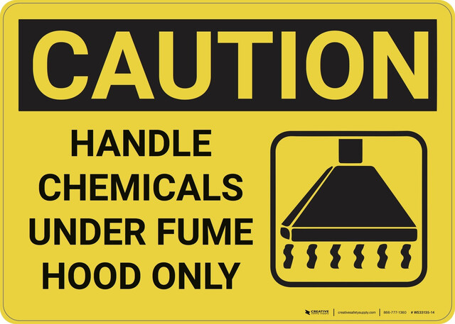 A laboratory fume hood